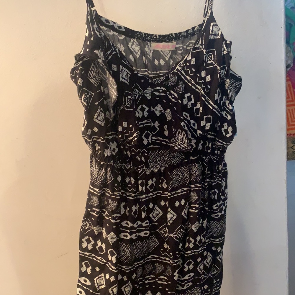 Tribal pattern mini summer dress